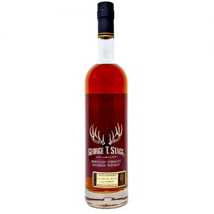 Bourbon: a bottle of bourbon with a white stagg